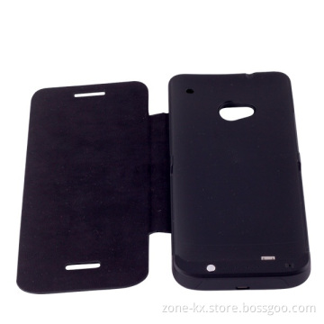 power case for HTC M7(PU leather cover)
